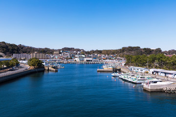 Fototapeta na wymiar (神奈川県ｰ風景)横浜の柴漁港風景２
