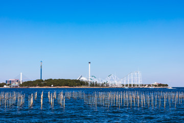 (神奈川県ｰ風景)公園から見る八景島側の風景２