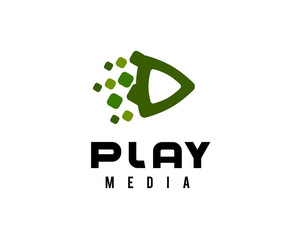 Play Media logo design inspiration