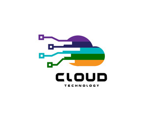 Cloud network logo design inspiration