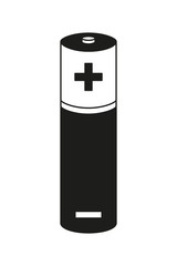 Black and white AA type battery