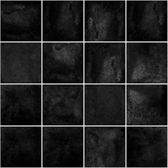 Abstract geometric seamless pattern with squares. Watercolour artwork.