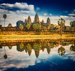 Angkor Wat temple at sunset. Siem Reap. Cambodia.