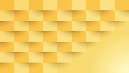 Yellow abstract background vector with blank space for text.