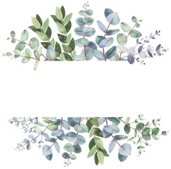 Eucalyptus frame composition