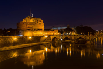 Fototapeta na wymiar castel sant angelo in rome