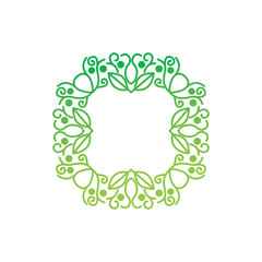 Leaf Logo Design Vector Template Set