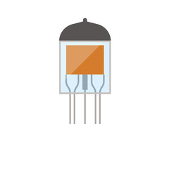Electronic vacuum tube icon