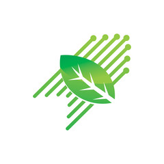 Leaf Logo Design Vector Template Set