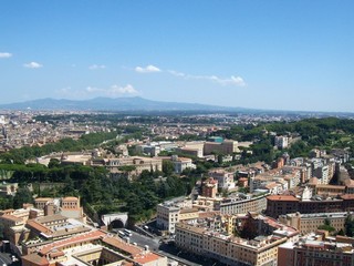 Fototapeta na wymiar Aerial view of rome
