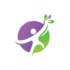 Leaf Logo Design Vector Template Set