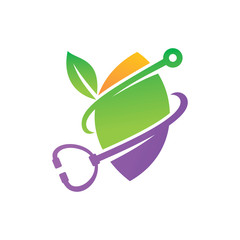 Leaf Logo Design Vector Template Set