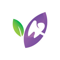 Leaf Logo Design Vector Template Set