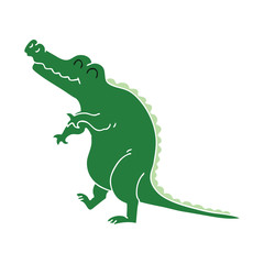 Fototapeta premium quirky hand drawn cartoon crocodile