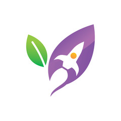 Leaf Logo Design Vector Template Set