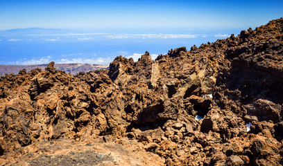 Beautiful landscape of  Teide national park, Tenerife, Canary island, Spain