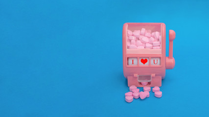 pink slot machine fot valentine day