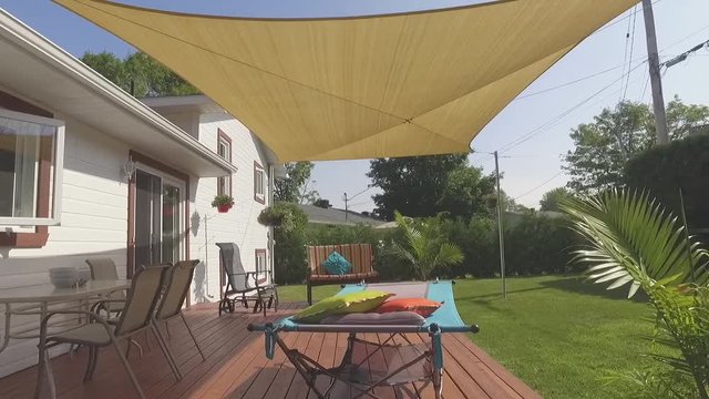 backyard oasis setup