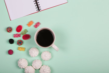 Blogger Pastel Background With Coffee Cup