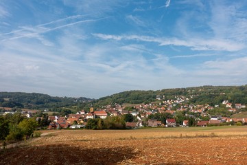 Obraz premium Weißenohe village landscape 
