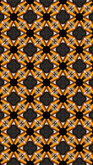 Ornate geometric pattern and abstract colored background