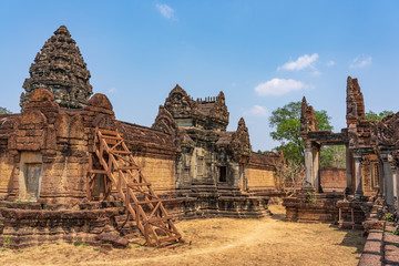 First enclosure wall of Banteay Samre temple, Cambodia