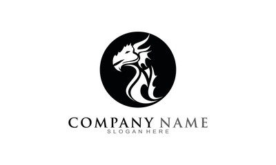 Dragon silhouette logo