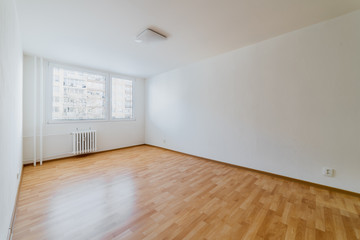 Empty clean room in apartment