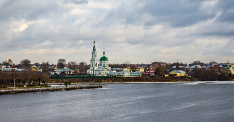 Fototapeta premium St. Catherine's convent form Volga River, Tver, Russia