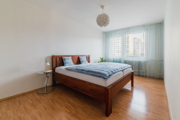 Fototapeta na wymiar Simple clean bedroom