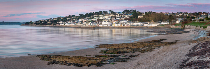 Fototapeta na wymiar Early Morning light over St Mawes in South Cornwall