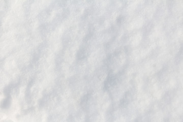 Simple dense surface of pure snow. Template for text and design
