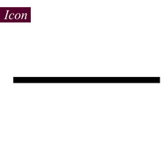 Horizontal Black Line icon on white background. vector illustration. eps10