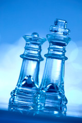 Obraz na płótnie Canvas glass chess
