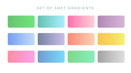 elegant soft color gradient swatches