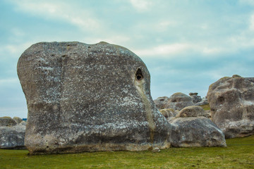 Elephant Rocks in Duntroon, South Island, New Zealand