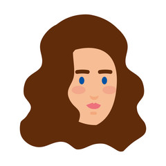 beautiful and young woman character