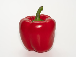 An red peppers on a white background, released