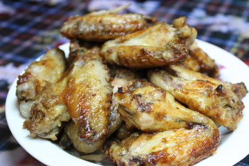 fried chicken wings tasty home-cooked