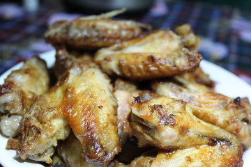fried chicken wings tasty home-cooked