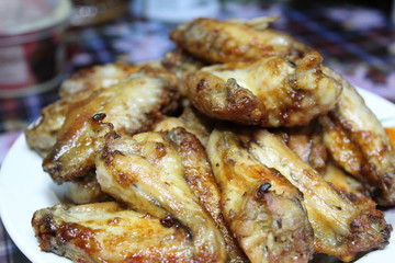 fried chicken wings tasty home-cooked