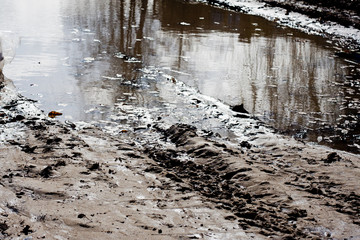 washed out roads after the rain