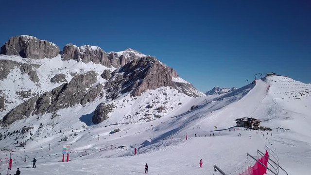 beautiful winter mountain landscape 