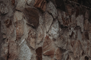natural stone walls as background texture. dark