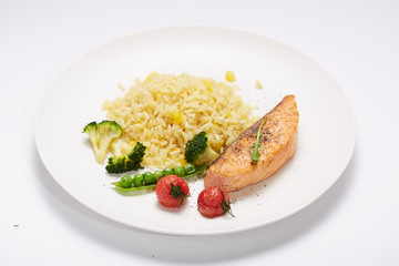 Salmon fried rice