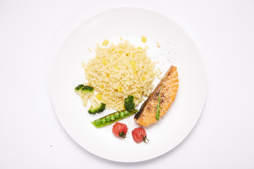 Salmon fried rice