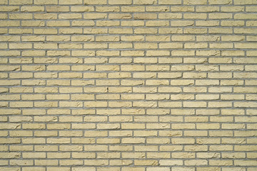 Yellow Brick wall for background or texture. Old red brick wall texture background