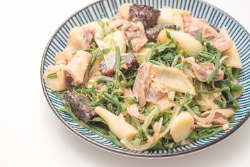 Taiwanese Food, called salty chicken, which is a kind of traditional food that meat or fowl stewed with salty and strained before serving.