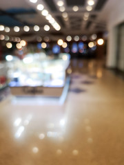 Bokeh in the store as an abstract background