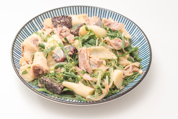 Taiwanese Food, called salty chicken, which is a kind of traditional food that meat or fowl stewed with salty and strained before serving.